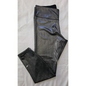 Nike | Size Large | Dri-FIT Black Silver Metallic Leggings Gym Yoga DM1619-010